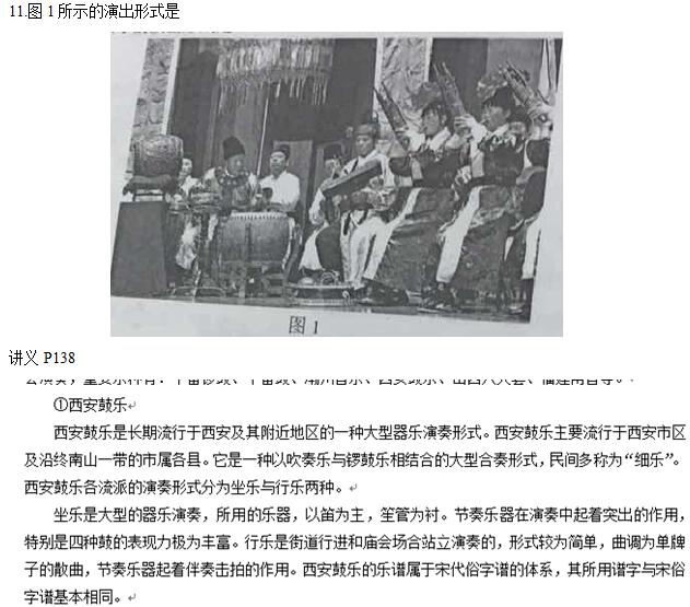 教师资格考试音乐学科命中分析