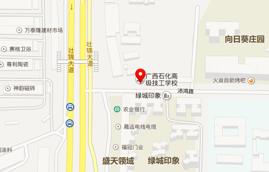 广西石化高级技工学校二级建造师区直考点地图