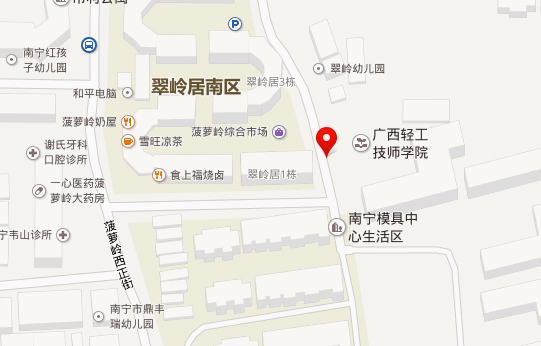 广西轻工高级技工学校二级建造师区直考点地图 