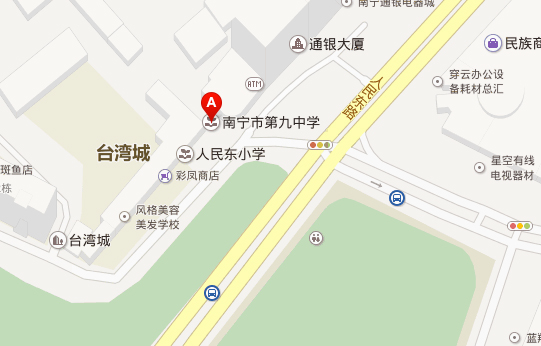 南宁市第九中学二级建造师广西区直考点地图