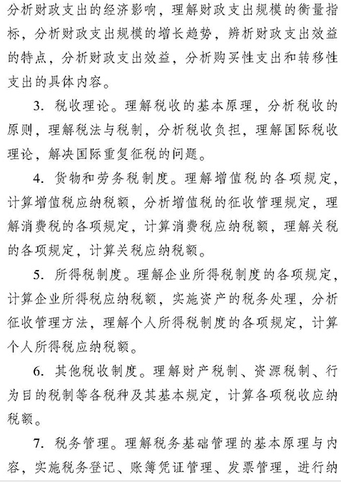 2018年中级经济师考试大纲:财政税收专业知识与实务（最新发布）